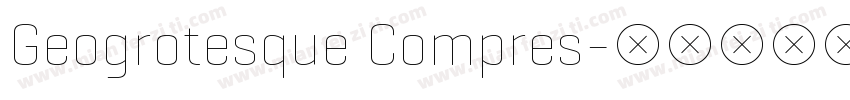 Geogrotesque Compres字体转换
